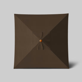California Umbrella Venture 6' x 6' Patio Umbrella Teak Simulation Pole Sunbrella Cocoa ALTO604112-5425