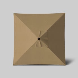 California Umbrella Venture 6' Patio Umbrella Bronze Pole Sunbrella Linen Sesame ALTO604117-8318
