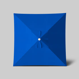 California Umbrella Venture 6' x 6' Patio Umbrella Ashwood Simulation Pole Sunbrella Pacific Blue ALTO604724-5401