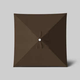 California Umbrella Venture 6' x 6' Patio Umbrella Ashwood Simulation Pole Sunbrella Cocoa ALTO604724-5425