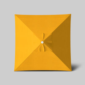 California Umbrella Venture 6' x 6' Patio Umbrella Ashwood Simulation Pole Sunbrella Sunflower Ylw ALTO604724-5457