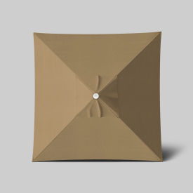 California Umbrella Venture 6' x 6' Patio Umbrella Ashwood Simulation Pole Sunbrella Linen Sesame ALTO604724-8318