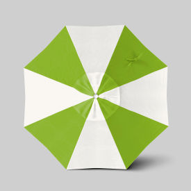 California Umbrella Venture 7.5' Patio Umbrella Silver Pole Sunbrella Natural/Macaw ALTO758002-5404-5429-AL-BND503016