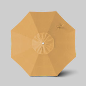 California Umbrella Venture 7.5' Patio Umbrella Ashwood Simulation Pole Sunbrella Wheat ALTO758724-5414
