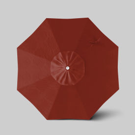 California Umbrella Venture 7.5' Patio Umbrella Ashwood Simulation Pole Sunbrella Terracotta ALTO758724-5440