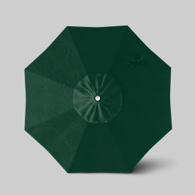 California Umbrella Venture 7.5' Patio Umbrella Ashwood Simulation Pole Olefin Hunter Green ALTO758724-F08