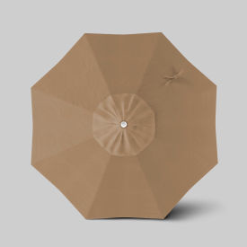 California Umbrella Venture 7.5' Patio Umbrella Ashwood Simulation Pole Olefin Woven Sesame ALTO758724-F76