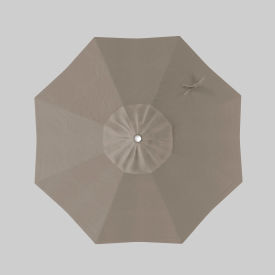 California Umbrella Coast 7.5' Patio Umbrella White Pole Sunbrella Spectrum Dove ALTO758G174-48032-SCE-BND050316