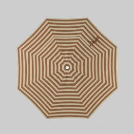 California Umbrella Coast 7.5' Patio Umbrella White Pole Sunbrella Maxim Heather Beige ALTO758G174-5674-SCE-BND050316