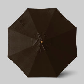 California Umbrella Venture 9' Patio Umbrella Teak Simulation Pole Sunbrella Bay Brown ALTO908112-5432