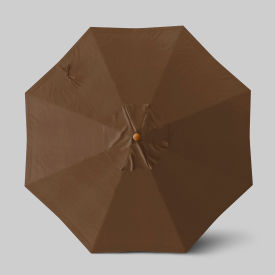 California Umbrella Venture 9' Patio Umbrella Teak Simulation Pole Sunbrella Teak ALTO908112-5488