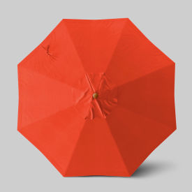 California Umbrella Venture 9' Patio Umbrella Teak Simulation Pole Olefin Sunset ALTO908112-F27