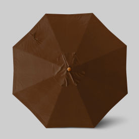 California Umbrella Venture 9' Patio Umbrella Teak Simulation Pole Olefin Teak ALTO908112-F71