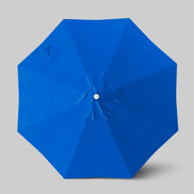 California Umbrella Venture 9' Patio Umbrella Ashwood Simulation Pole Sunbrella Pacific Blue ALTO908724-5401