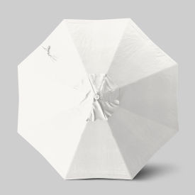 California Umbrella Venture 9' Patio Umbrella Ashwood Simulation Pole Sunbrella Natural ALTO908724-5404