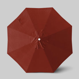 California Umbrella Venture 9' Patio Umbrella Ashwood Simulation Pole Sunbrella Terracotta ALTO908724-5440