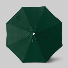 California Umbrella Venture 9' Patio Umbrella Ashwood Simulation Pole Olefin Hunter Green ALTO908724-F08
