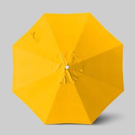 California Umbrella Venture 9' Patio Umbrella Ashwood Simulation Pole Olefin Lemon ALTO908724-F25