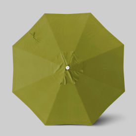 California Umbrella Venture 9' Patio Umbrella Ashwood Simulation Pole Olefin Kiwi ALTO908724-F55