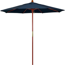 California Umbrella 7.5' Patio Umbrella Grove Series Hardwood Pole Sunbrella Spectrum Indigo MARE758-48080