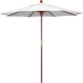 California Umbrella 7.5' Patio Umbrella Grove Series Hardwood Pole Sunbrella Natural MARE758-5404