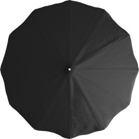California Umbrella Pagoda 8-1/2' Patio Umbrella White Pole Sunbrella Black SMPT852174CLAS-5408-BND503016