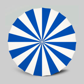 California Umbrella Pagoda 8-1/2' Patio Umbrella White Pole Sunbrella Natural/Pacific Blue SMPT852174PD-0401