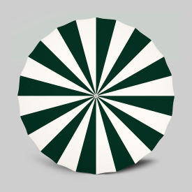 California Umbrella Pagoda 8-1/2' Patio Umbrella White Pole Sunbrella Natural/Forest Green SMPT852174PD-0446