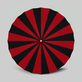 California Umbrella Pagoda 8-1/2' Patio Umbrella Black Pole Sunbrella Black/Jockey Red SMPT852201PD-5408-5403-AL-BND503037