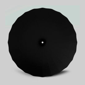 California Umbrella Pagoda 8-1/2' Patio Umbrella Black Pole Sunbrella Black SMPT852201PD-5408-5408-AL-BND503037
