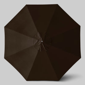 California Umbrella Newport 11' Patio Umbrella Silver Anodized Pole Sunbrella Bay Brown AATF118AH002-5432-SWV