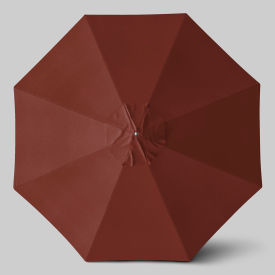 California Umbrella Newport 11' Patio Umbrella Teak Simulation Pole Sunbrella Henna AATF118AH112-5407-SWV