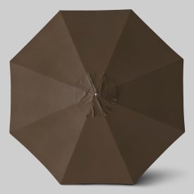 California Umbrella Newport 11' Patio Umbrella Ashwood Simulation Pole Sunbrella Cocoa AATF118AH724-5425-SWV