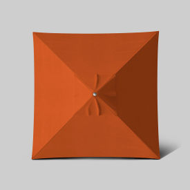 California Umbrella Newport 6' x 6' Patio Umbrella Teak Simulation Pole Sunbrella Tuscan AATF604AH112-5417