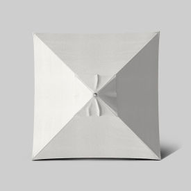 California Umbrella Newport 6' x 6' Patio Umbrella Matte White Pole Sunbrella Natural AATF604AH171-5404