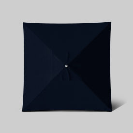 California Umbrella Newport 6' x 6' Patio Umbrella Black Pole Sunbrella Navy Blue AATF604AH709-5439