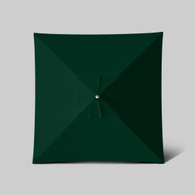 California Umbrella Newport 6' x 6' Patio Umbrella Black Pole Sunbrella Forest Green AATF604AH709-5446