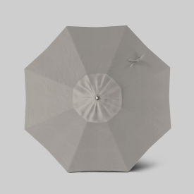 California Umbrella Newport 7.5' Patio Umbrella Black Pole Sunbrella Granite AATF758AH709-5402