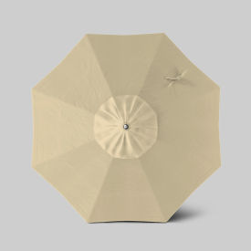 California Umbrella Newport 7.5' Patio Umbrella Black Pole Sunbrella Antique Beige AATF758AH709-5422