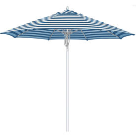 California Umbrella 9' Patio Umbrella Newport Series Silver Pole Sunbrella 2A Cabana Regatta AATF908AH002-58029
