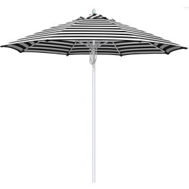 California Umbrella 9' Patio Umbrella Newport Series Silver Pole Sunbrella 2A Cabana Classic AATF908AH002-58030
