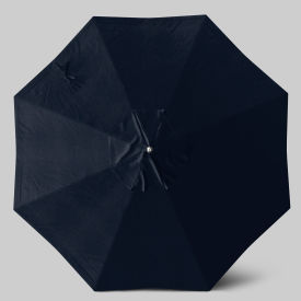 California Umbrella Newport 9' Patio Umbrella Matte White Pole Sunbrella Navy Blue AATF908AH171-5439
