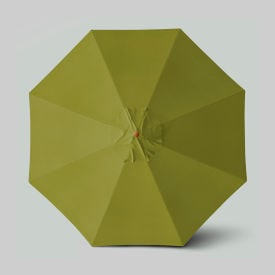 California Umbrella Venture 11' Patio Umbrella Teak Simulation Pole Olefin Kiwi ALTO118112-F55