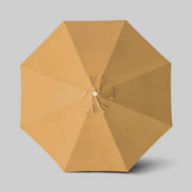 California Umbrella Venture 11' Patio Umbrella Ashwood Simulation Pole Sunbrella Wheat ALTO118724-5414