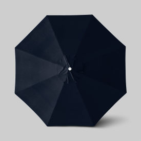 California Umbrella Venture 11' Patio Umbrella Ashwood Simulation Pole Sunbrella Navy ALTO118724-5439