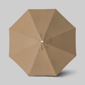 California Umbrella Venture 11' Patio Umbrella Ashwood Simulation Pole Sunbrella Heather Beige ALTO118724-5476