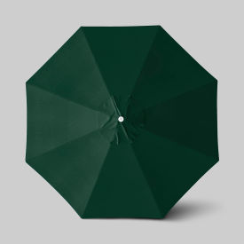 California Umbrella Venture 11' Patio Umbrella Ashwood Simulation Pole Olefin Hunter Green ALTO118724-F08