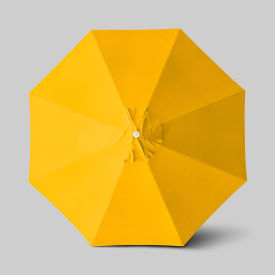 California Umbrella Venture 11' Patio Umbrella Ashwood Simulation Pole Olefin Lemon ALTO118724-F25