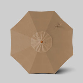 California Umbrella Venture 7.5' Patio Umbrella Teak Simulation Pole Olefin Woven Sesame ALTO758112-F76