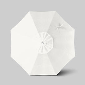 California Umbrella Venture 7.5' Patio Umbrella Ashwood Simulation Pole Sunbrella Natural ALTO758724-5404
